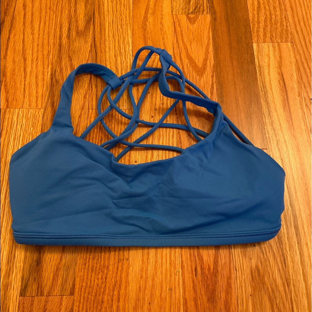 Blue LULULEMON sports bra size 6